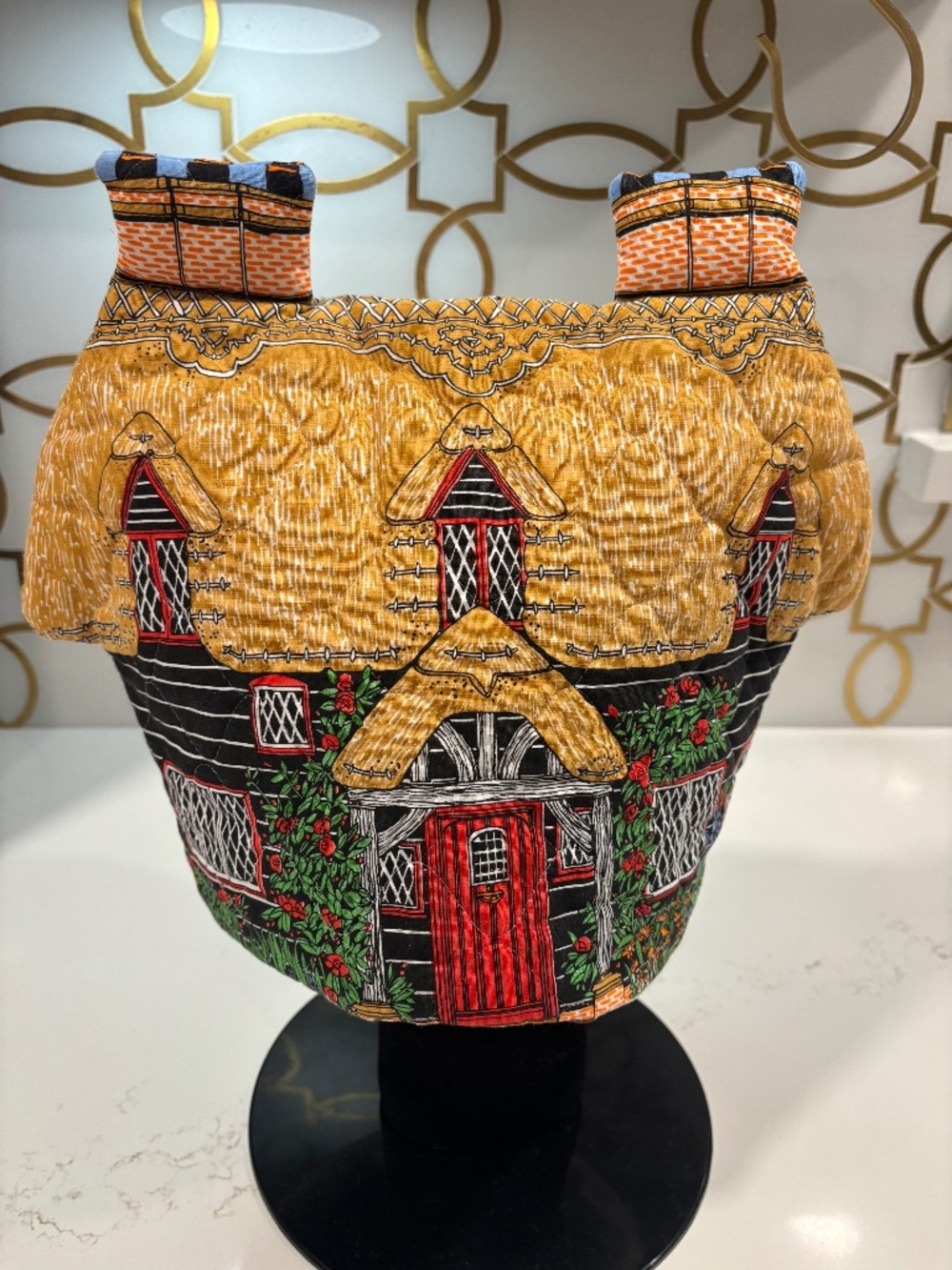 Thatched Cottage Tea Cosy made by Frances Worters of Cobham
